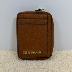 Steve Madden Tan Leather Card Holder